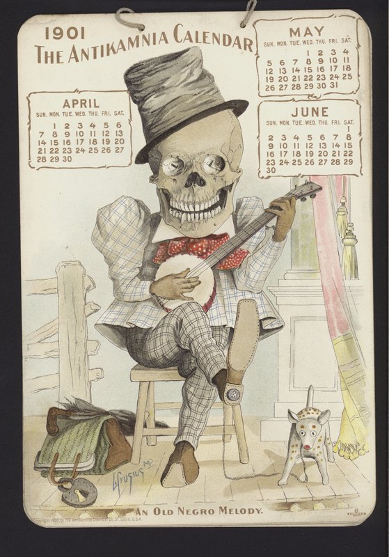 Illustration für den Antikamnia-Kalender, 1901 von Louis Crucius or Crusuius