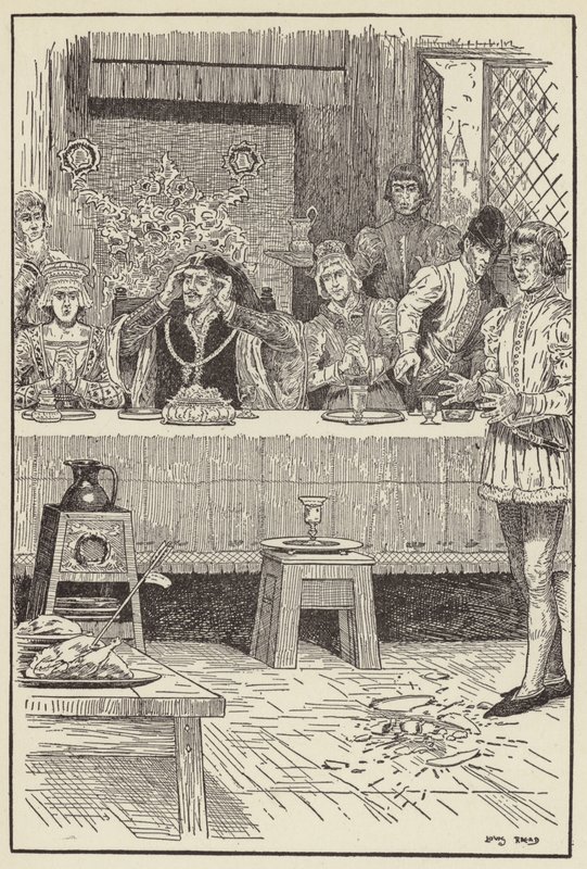 Ein Pfeil kam durch das offene Fenster geflogen von Louis John Rhead