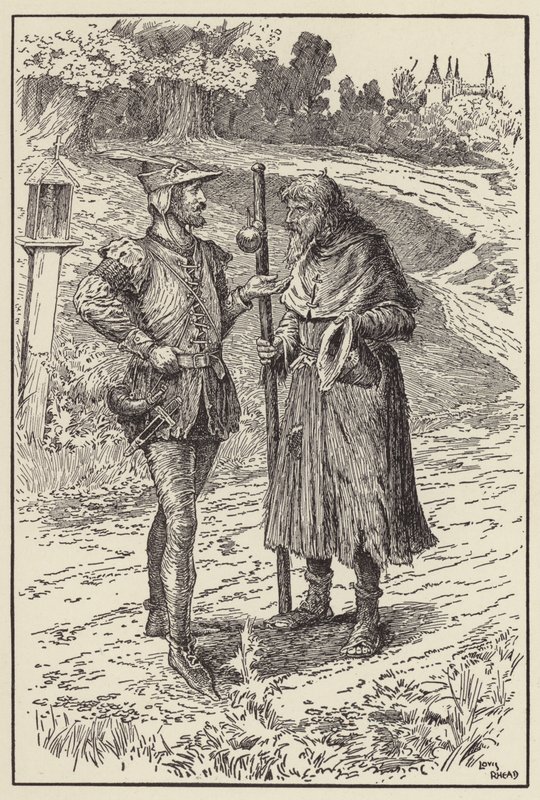 Komm, tausche deine Kleidung gegen meine, alter Mann von Louis John Rhead
