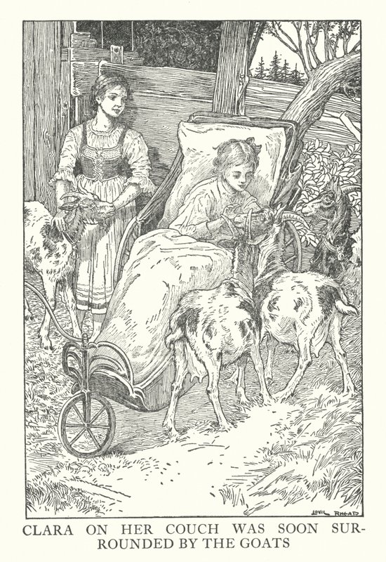Illustration für Heidi von Johanna Spyri von Louis John Rhead