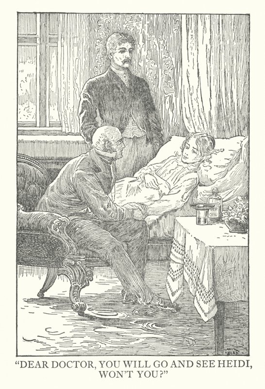 Illustration für Heidi von Johanna Spyri von Louis John Rhead