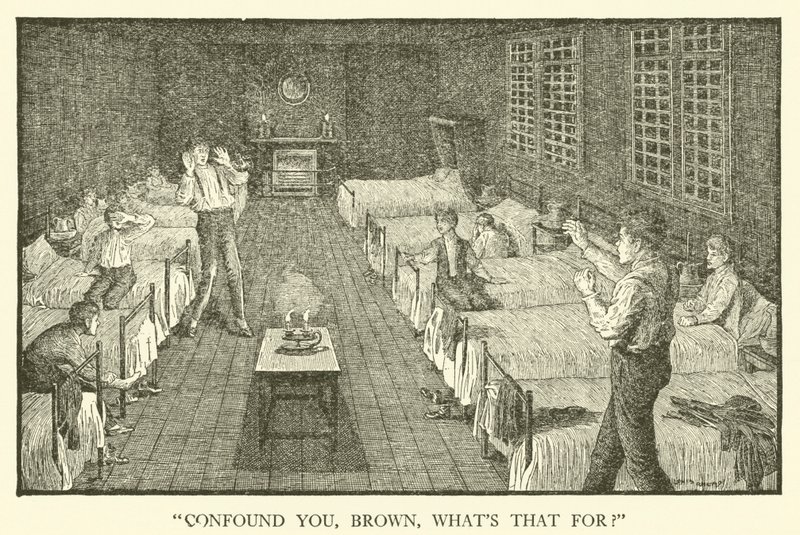 Illustration für Tom Browns Schulzeit (Gravur) von Louis John Rhead