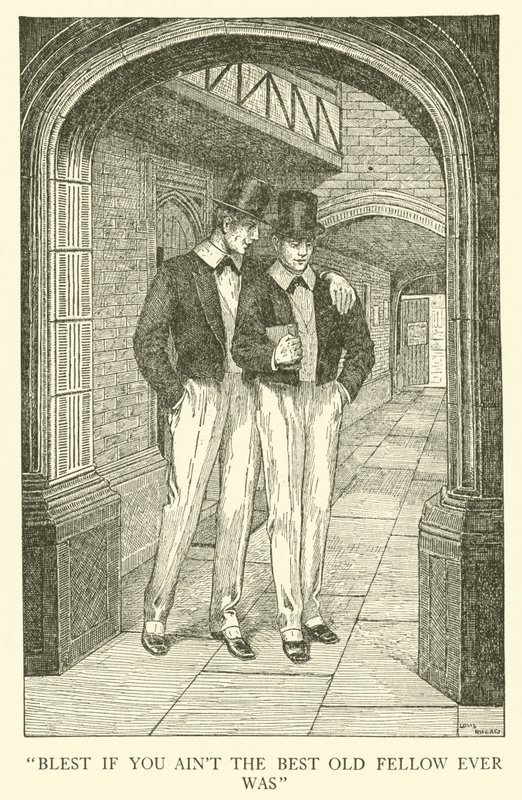 Illustration für Tom Browns Schulzeit von Louis John Rhead
