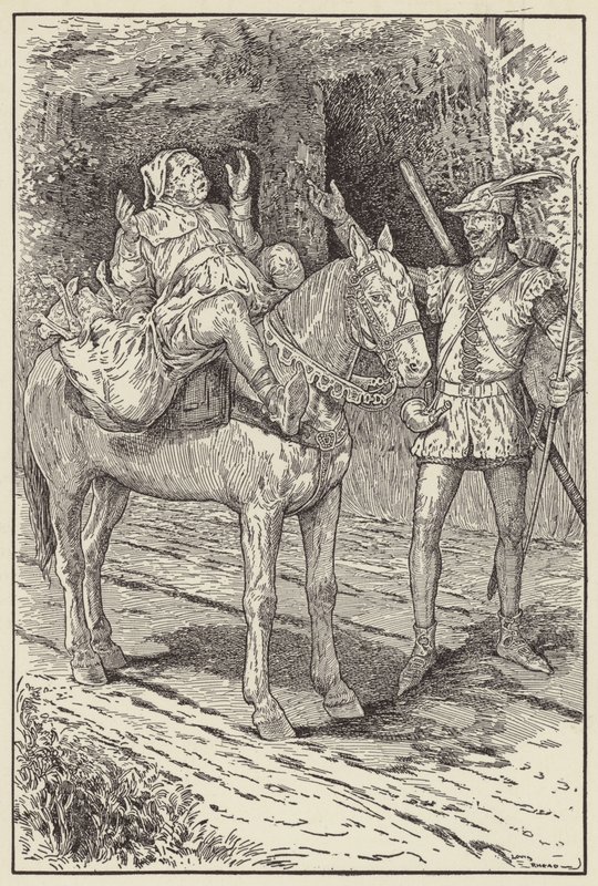Nein, sagte Robin, fürchte nichts, denn ich werde dir keinen Schaden zufügen von Louis John Rhead