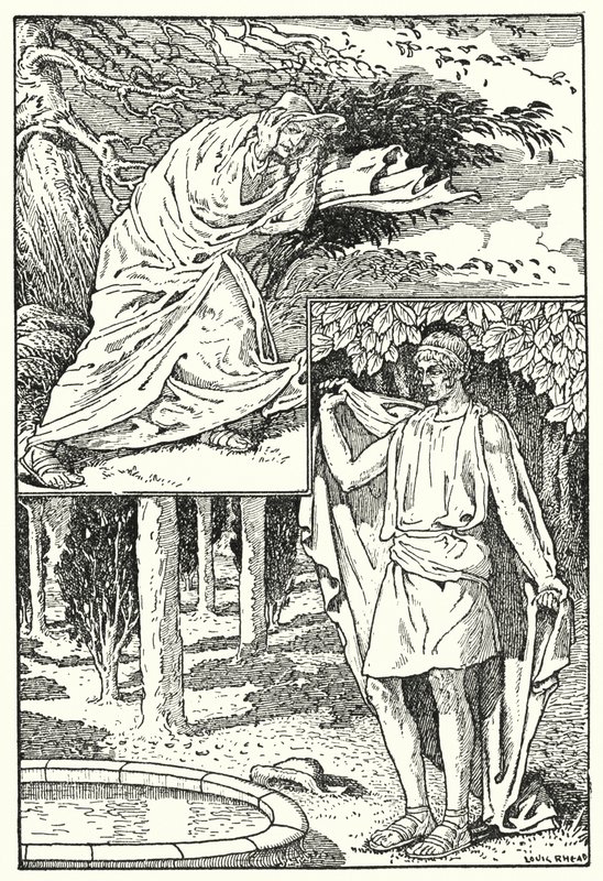Der Nordwind und die Sonne von Louis John Rhead