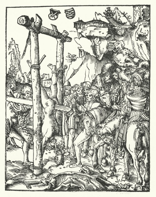 Simon, aus dem Martyrium der zwölf Apostel von Lucas the Elder Cranach