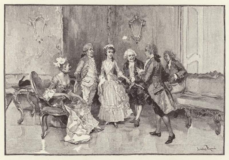 Illustration für Die Schule des Skandals von Lucius Rossi