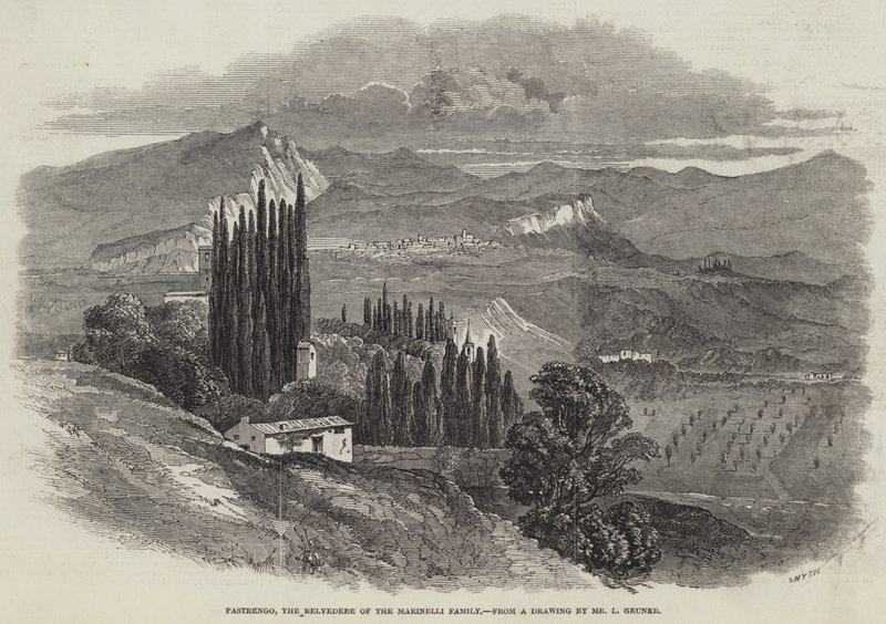 Pastrengo, das Belvedere der Familie Marinelli von Ludwig Gruner