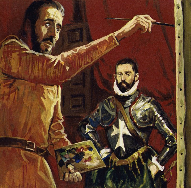 El Greco malt Vincentio Anastagi auf Malta von Luis Arcas Brauner