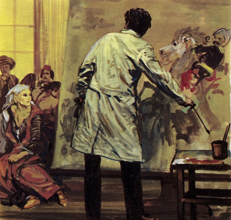 Eugène Delacroix verbrachte ein Jahr und ein halbes mit dem Malen von "Das Massaker von Scio" von Luis Arcas Brauner