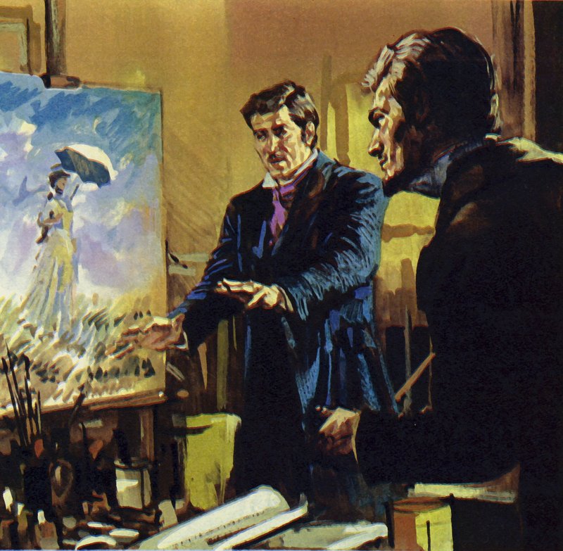 Renoir arbeitete mit seinem Freund Monet an der Entwicklung eines Malstils namens Impressionismus von Luis Arcas Brauner