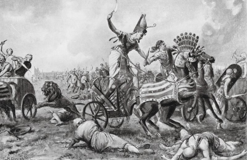 Die Schlacht von Kadesch von Margaret (after) Dovaston