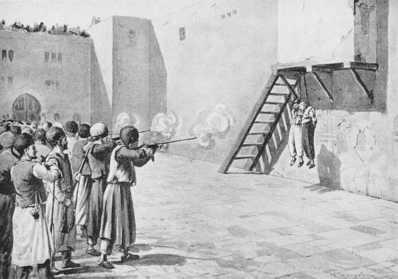 Die Hinrichtung des Bab im Jahr 1850 von Margaret (after) Dovaston