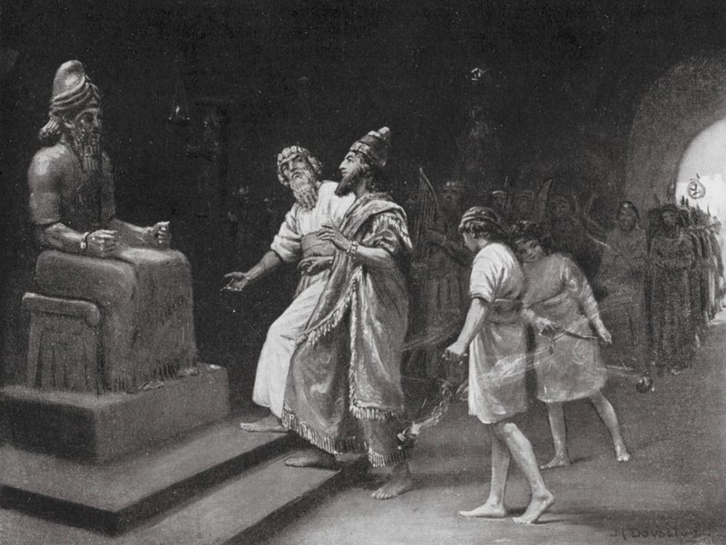 Tukulti-Ninib I im Tempel von Marduk von Margaret (after) Dovaston