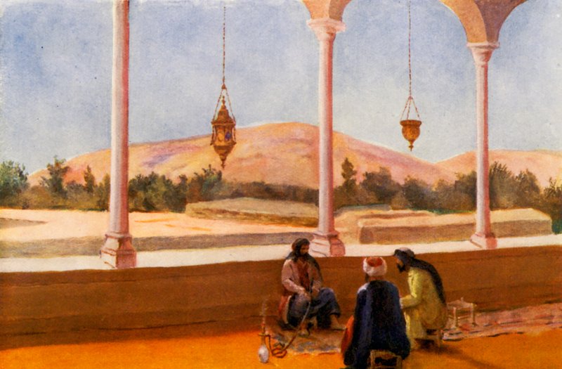 Innenraum eines Privathauses, Damaskus von Margaret Thomas