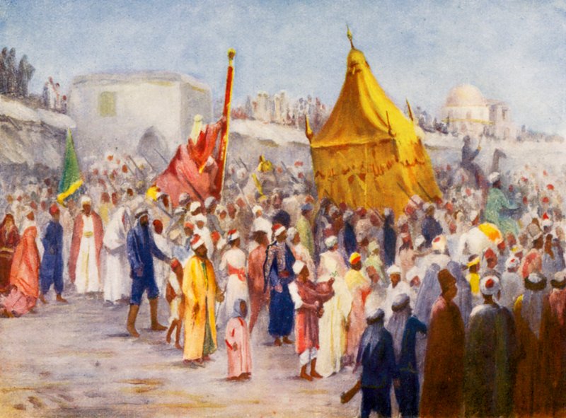Rückkehr des Hadsch von Mekka nach Damaskus von Margaret Thomas