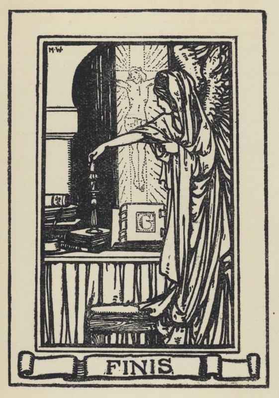 Illustration für Der Traum von Gerontius von Kardinal Newman (Lithografie) von Marie Preaud Webb