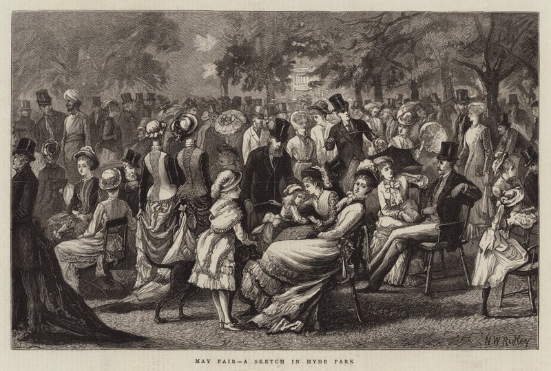 Maimesse, eine Skizze im Hyde Park von Matthew White Ridley