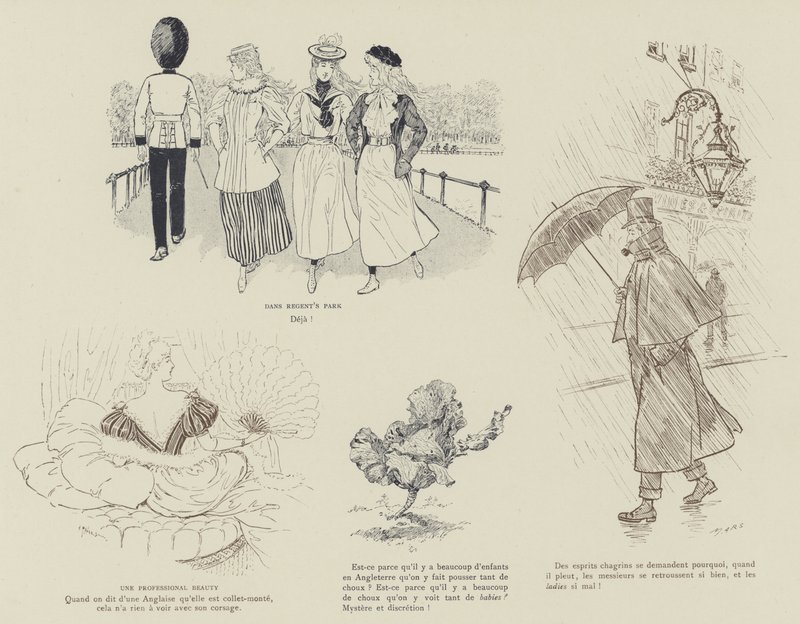 Illustration für La Vie De Londres von Mars von Maurice Charles Mathieu Bonvoisin