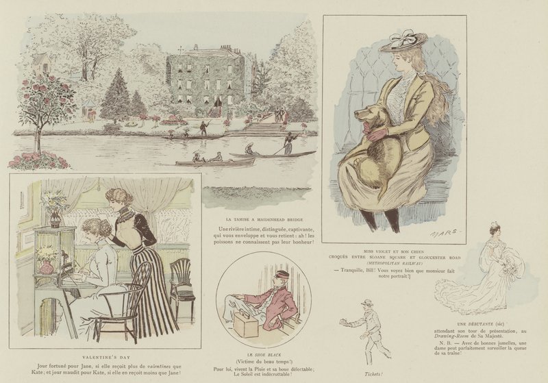 Illustration für La Vie De Londres von Mars von Maurice Charles Mathieu Bonvoisin