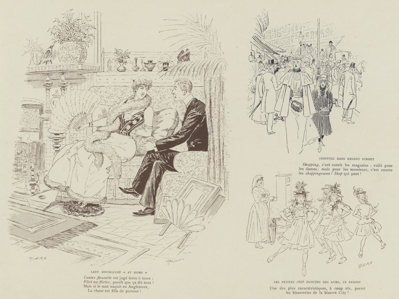 Illustration für La Vie De Londres von Mars von Maurice Charles Mathieu Bonvoisin