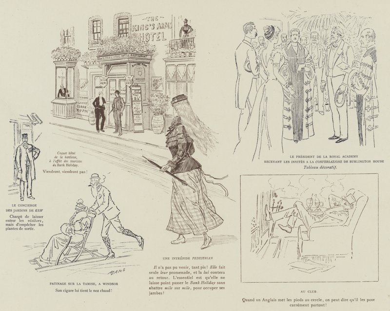 Illustration für La Vie De Londres von Mars von Maurice Charles Mathieu Bonvoisin