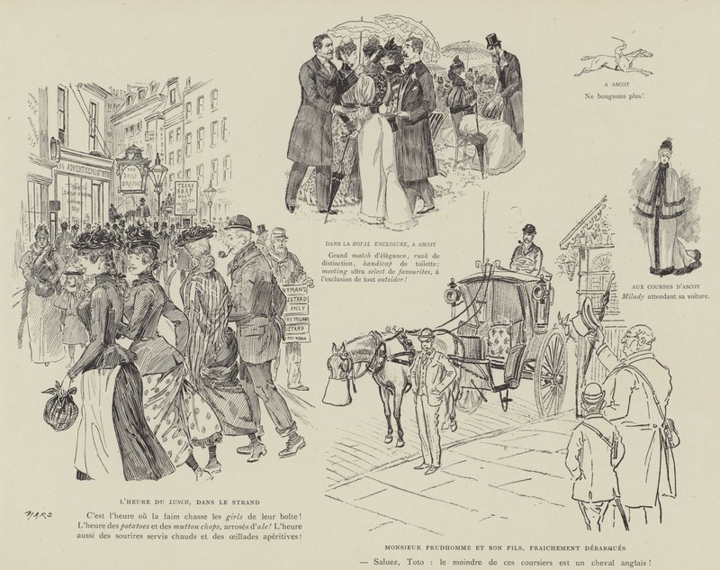 Illustration für La Vie De Londres von Mars von Maurice Charles Mathieu Bonvoisin