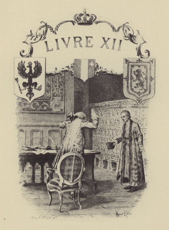 Illustration für Buch XII von Les Confessions de Jean-Jacques Rousseau von Maurice Leloir