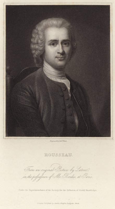Porträt von Jean-Jacques Rousseau von Maurice Quentin de La Tour