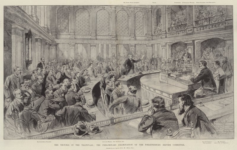 Die Schwierigkeiten im Transvaal, die Voruntersuchung des Johannesburg Reform Committee von Melton Prior