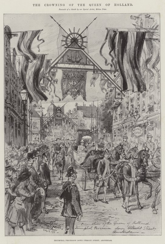 Die Krönung der Königin von Holland von Melton Prior