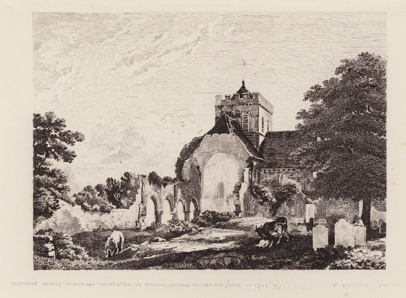 Boxgrove Priory Kirche von Michael (1743 1801) (after) Rooker