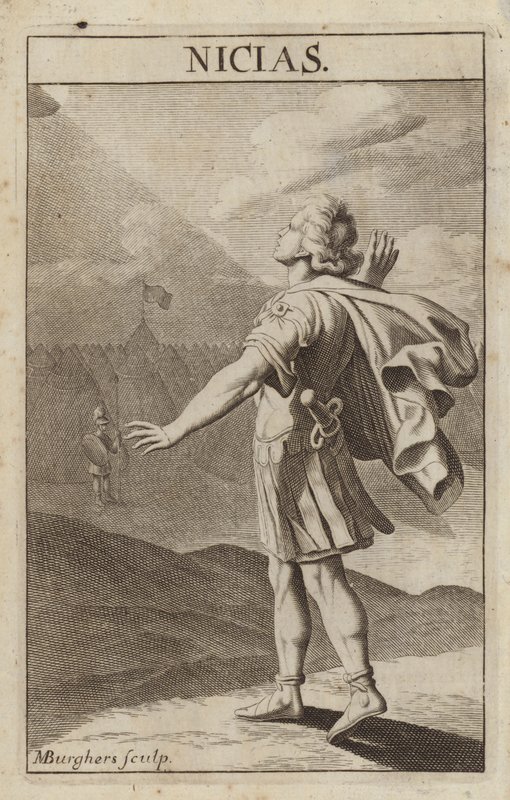 Nicias, athenischer Politiker und General des Peloponnesischen Krieges von Michael Burghers