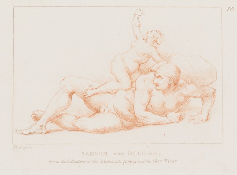 Samson und Delilah von Michelangelo (after) Buonarroti