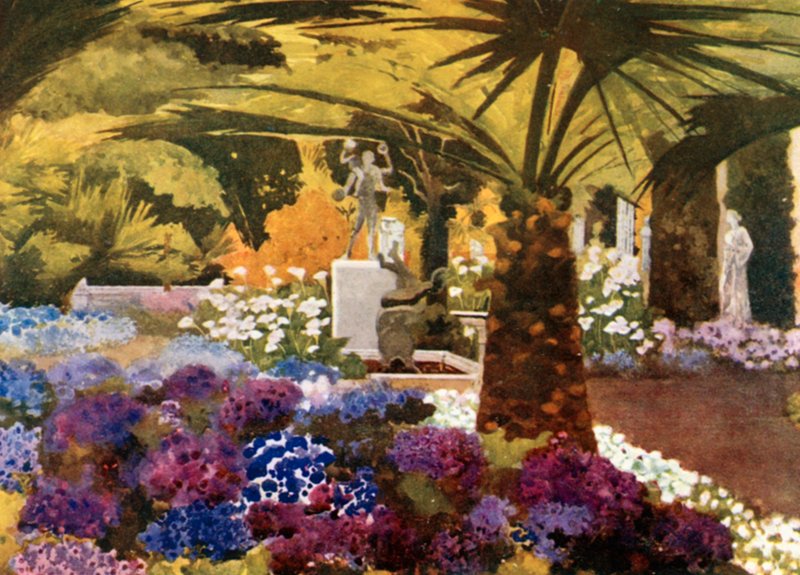 Die Cinerarien, das Achilleion, Korfu von Mima Nixon