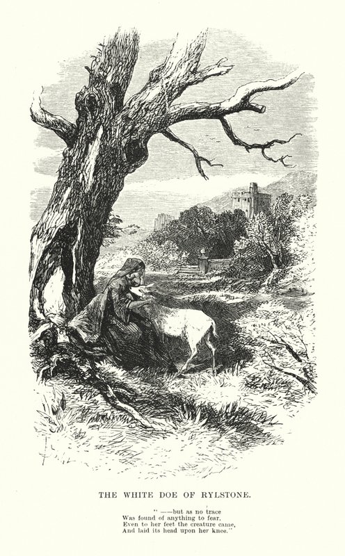William Wordsworth: The White Doe of Rylstone (Gravur) von Myles Birket (after) Foster
