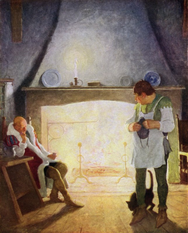 Illustration für Der Schwarze Pfeil von Robert Louis Stevenson von Newell Convers Wyeth