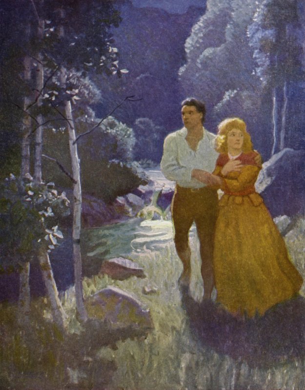Illustration für Der letzte Mohikaner von Newell Convers Wyeth