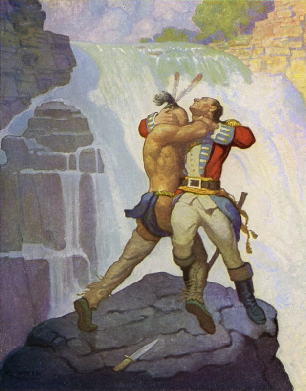 Illustration für Der letzte Mohikaner von Newell Convers Wyeth