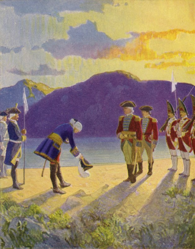 Illustration für Der letzte Mohikaner von Newell Convers Wyeth