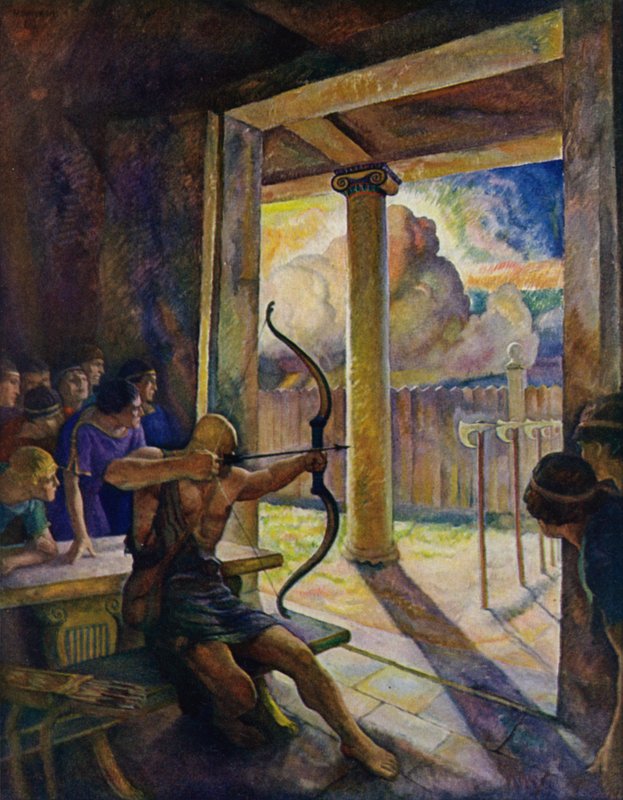 Odyssee: Die Prüfung des Bogens von Newell Convers Wyeth