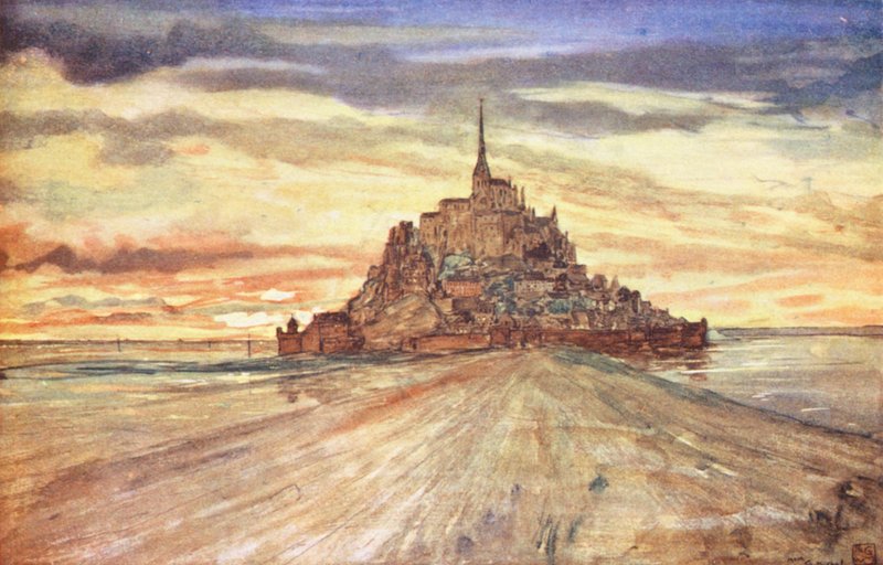 Mont St Michel, Sonnenuntergang von Nico Jungmann