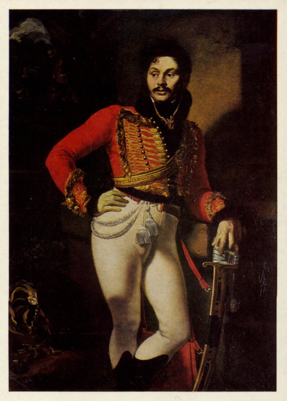 Porträt von Yevgraf Davydov, 1809 von Orest Adamovich Kiprensky