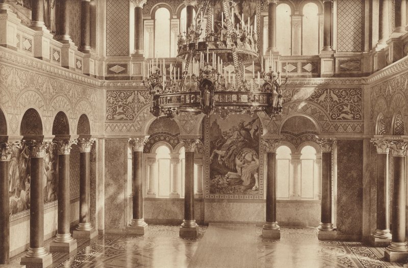 Bayerisches Königsschloss Neuschwanstein, der Thronsaal von Otto Ballerstedt