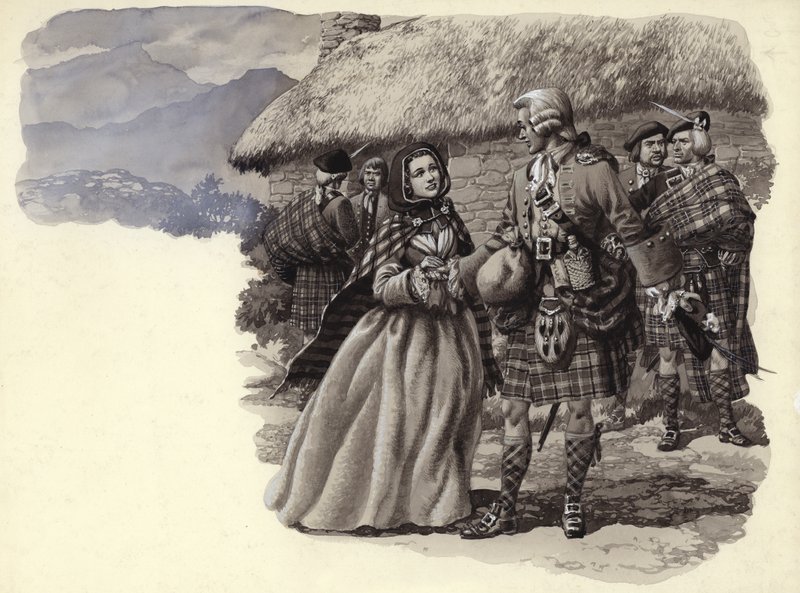 Prinz Charles Stuart, der junge Prätendent, und Flora Macdonald von Pat (1907 95) Nicolle