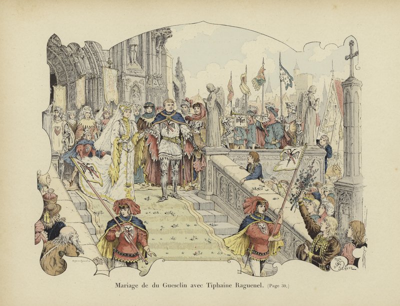 Hochzeit von Bertrand du Guesclin und Tiphaine Raguenel von Paul de Semant