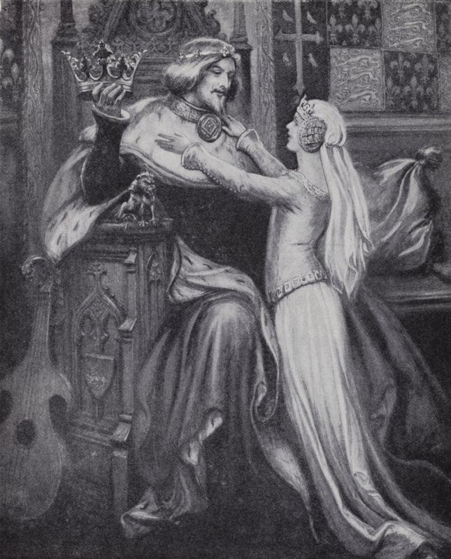 König Richard II. mit der jungen Isabella von Valois von Paul (after) Hardy