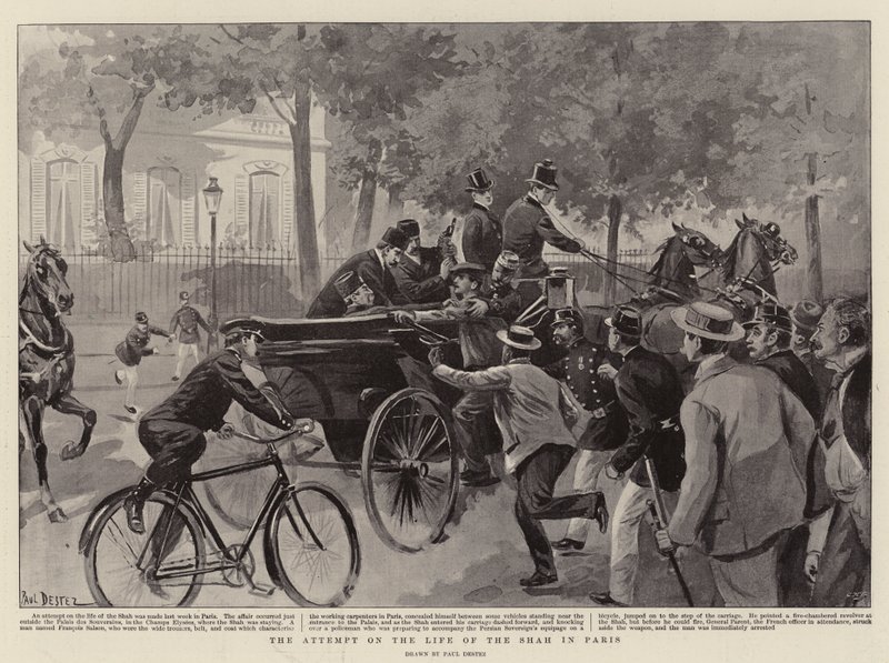 Der Anschlag auf das Leben des Schahs in Paris von Paul Destez