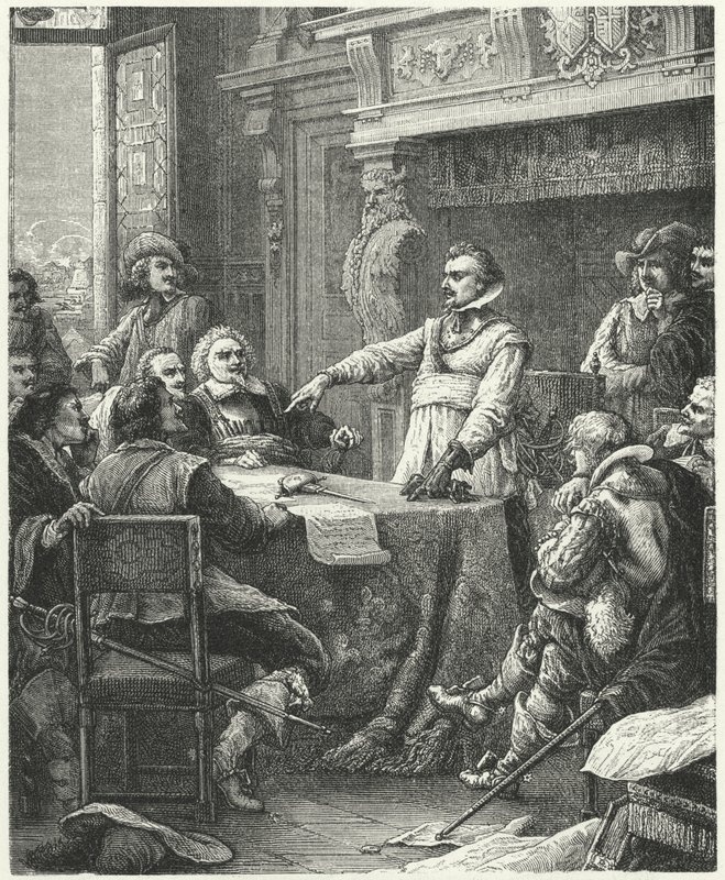 Jean Guiton unter den Verteidigern von La Rochelle von Paul Dominique Philippoteaux