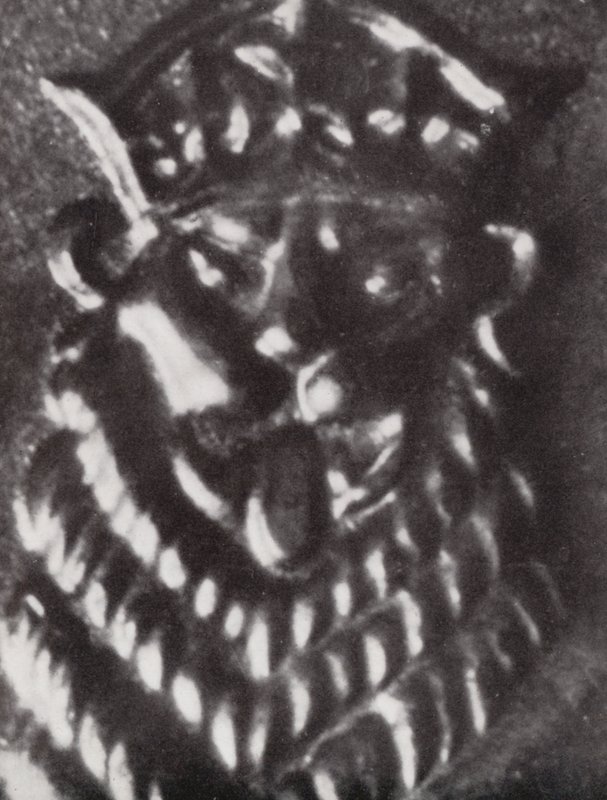 Kopf eines Löwen auf einer Ein-Schilling-Münze von Paul Henning